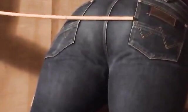 Daddy Spanks His Boy in Tight Jeans