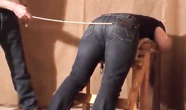 Daddy Spanks His Boy in Tight Jeans