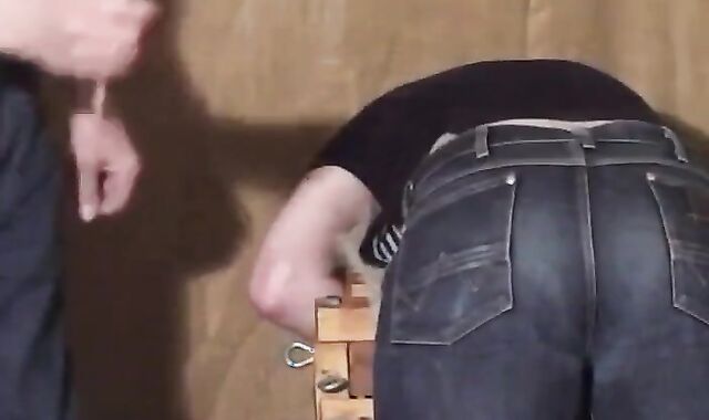Daddy Spanks His Boy in Tight Jeans