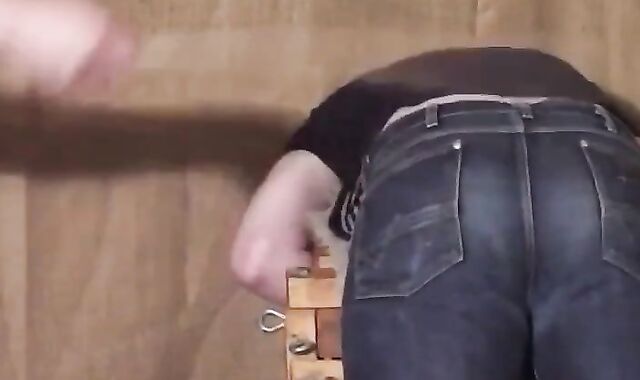 Daddy Spanks His Boy in Tight Jeans