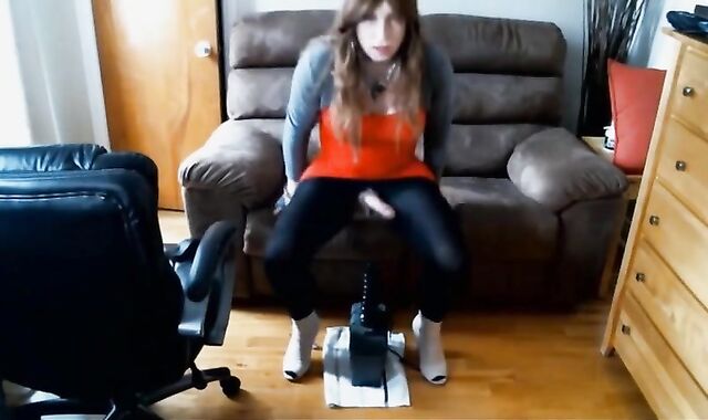 Huge Anal Toy Play for Crossdresser