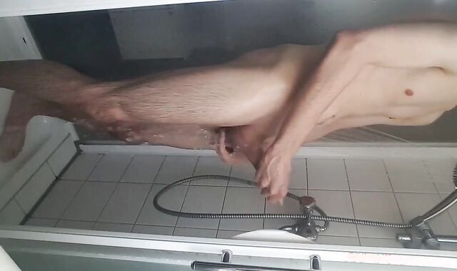 Big-Cock Twink Spreads Ass and Jerks Off