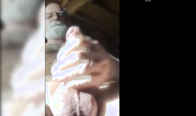 Grandpa Masturbating on Webcam