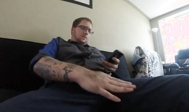 Fat Cock Daddy Masturbating