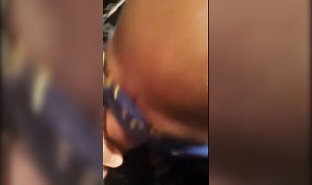 Black Twink Swallows White Cum in Interracial Blowjob