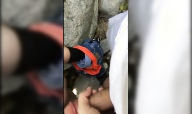 Bareback Outdoor Fuck with a Big Cock