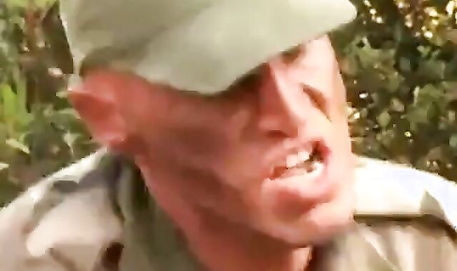 Big-Cock Military Blowjob