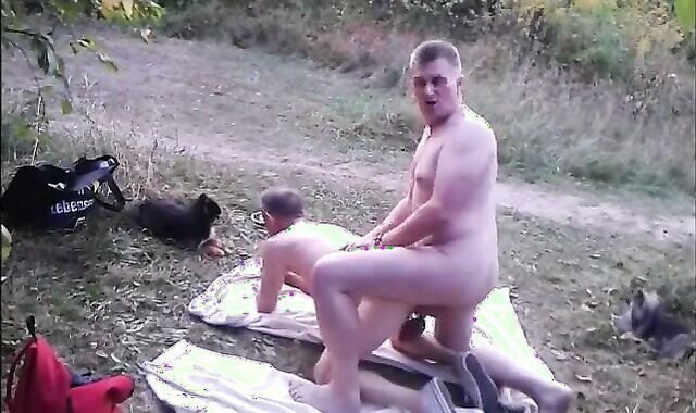 Bareback Gay Couple's Adventure at Birkensee Lake