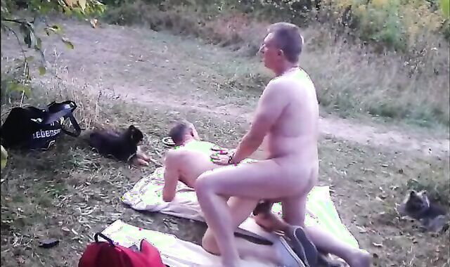 Bareback Gay Couple's Adventure at Birkensee Lake