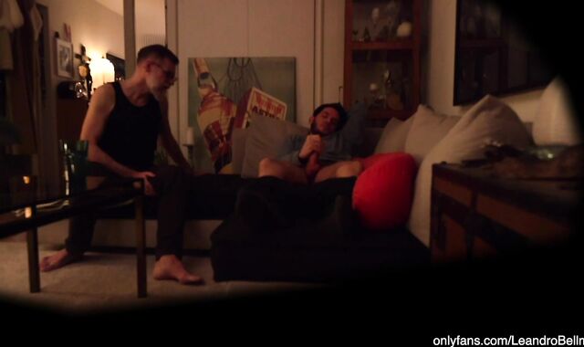 Grandfather caught grandson naked jerking (gay)