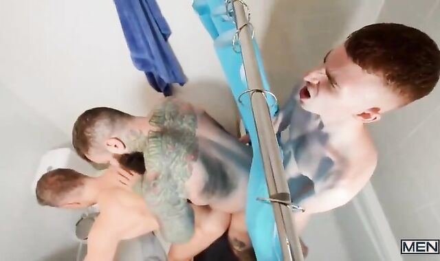 M Glory Ous Shower penetrate. jiggly queer Fuckfest