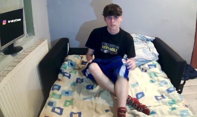 Straight youngster jism and jerking while eyeing porn.