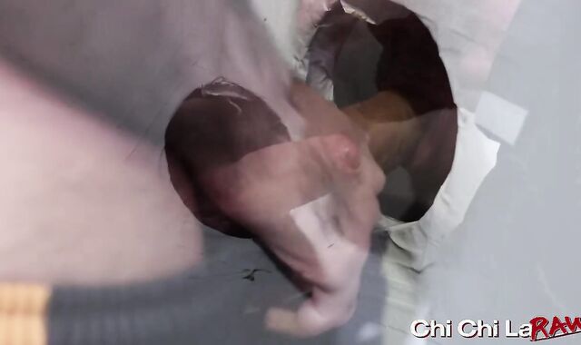 Dad Matt Stevens backside humped by Adrian Rose after deep hatch