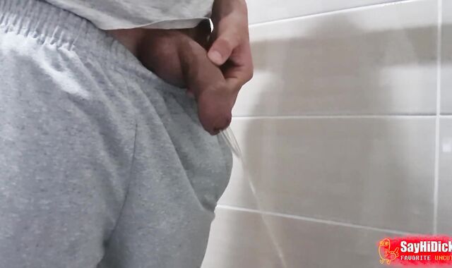 Public pissing compilation - Massive Trunk and pouch, uncut