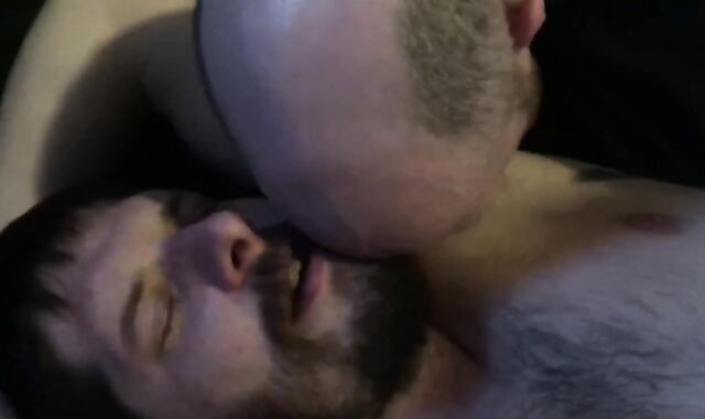 Unshaved boys group-bang a hungry buck