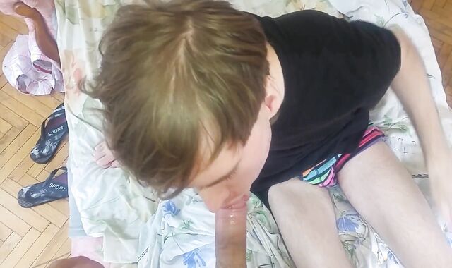 Twink throating prick and getting boinked
