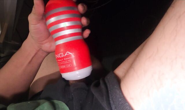 Milking the boner that became gingin with tenga