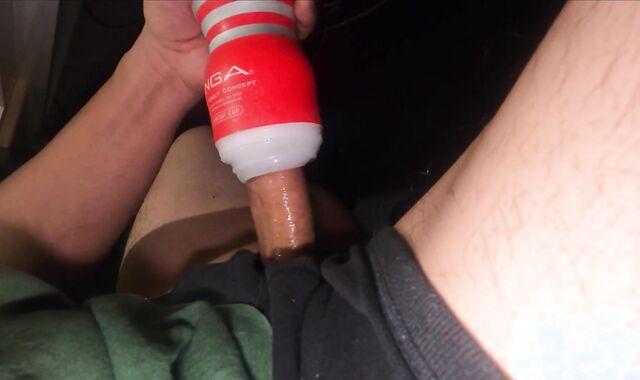 Milking the boner that became gingin with tenga