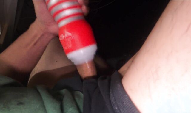 Milking the boner that became gingin with tenga