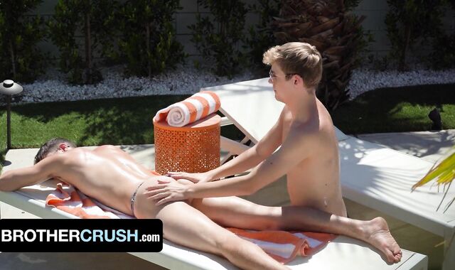 BrotherCrush - Supah-Killer Fit Stepbrothers Taylor Reign And Masturbate Bailey Breeding By The Pool