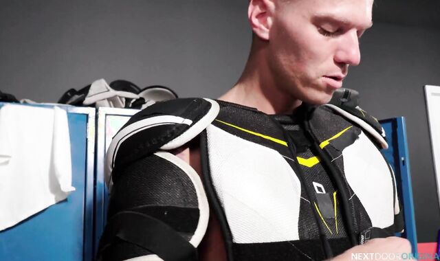 Beautiful Jock Caught Sniffing Jockstrap Poked Out - Kyle Brant, Shane Cook - NextDoorStudios