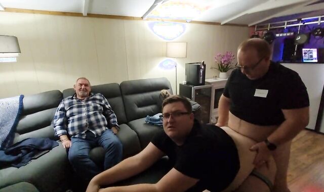 Daddy Fucks Step-Sonnie-In-Law While Step-Grandpa Observes