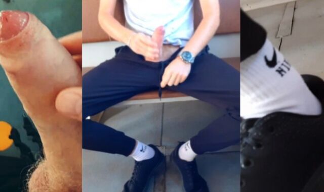 Stud wanks in a TRAIN with cameras looking at ULTRA-UBER-CUTE dudes