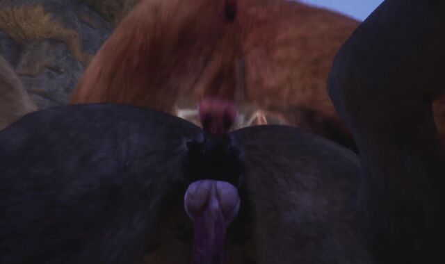 Homosexual Lion & Unshaved Stud Pummel By The Beach and Make Lots of Spunk (Wooly Climax In Facehole) / Supah-Crazy Life Furries