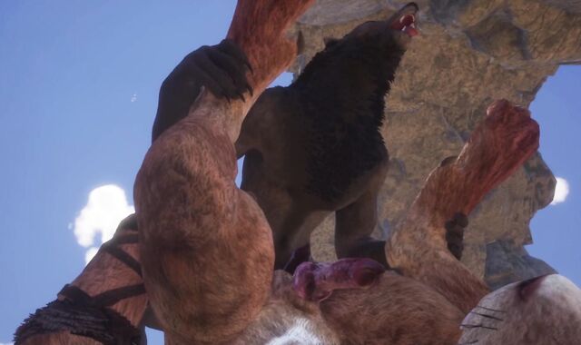 Homosexual Lion & Unshaved Stud Pummel By The Beach and Make Lots of Spunk (Wooly Climax In Facehole) / Supah-Crazy Life Furries