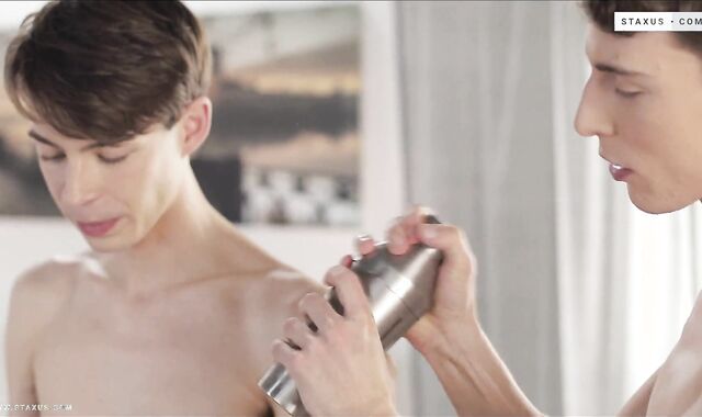 Staxus : Lad Cocktail - supah steamy youthful duo get well-prepared a refreshing and luscious-fleshy