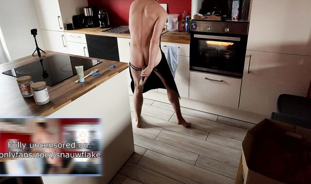 Supah-Steaming Twunk tries to cook but completes up as the meal and gets pounded without a protection