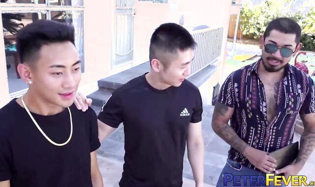 PETERFEVER Inked Latino Jon Darra Breeds Asian Hans Raw