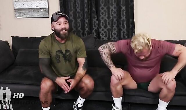two Bulky Teddy Daddies Having The greatest pulverize Of Their Life!