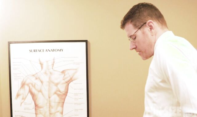 FunsizeBoys: Tall blondie hair enjoys choking