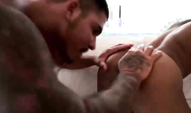 Muscle chap plows college-aged age teenie