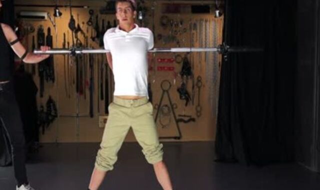 youthfull School teenager Jacob Hairy man Masturbated Off After s/m Top Whips Him