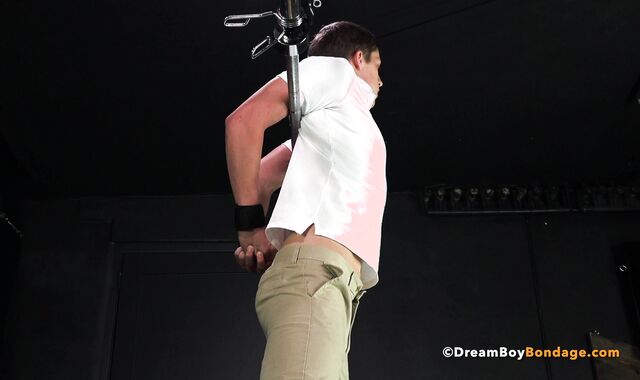 youthfull School teenager Jacob Hairy man Masturbated Off After s/m Top Whips Him