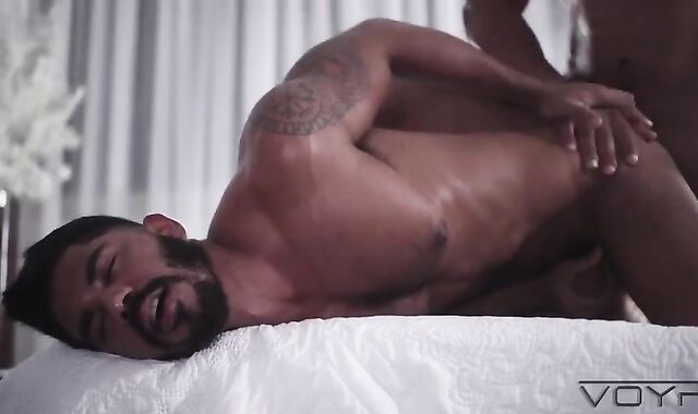 Defined railing immense man meat