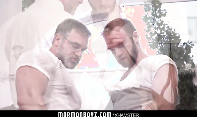 MormonBoyz - Muscle Dad Priest Breeds Junior Bishops gap
