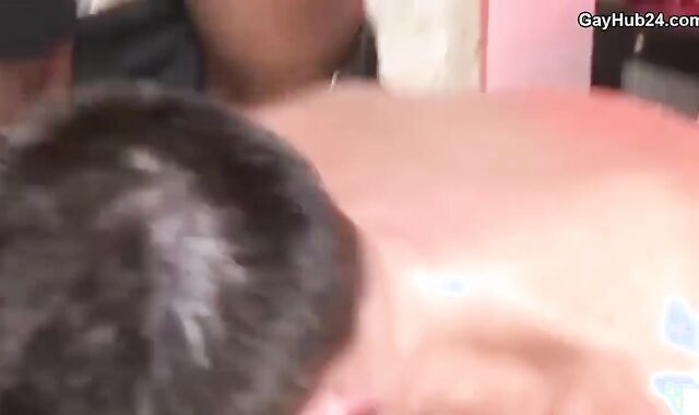 Mass ejaculation Soiree. Bearded crud receives lots of jizz