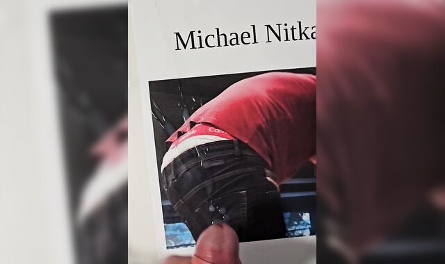 Cumtribute to Michael Nitka's sexy ass