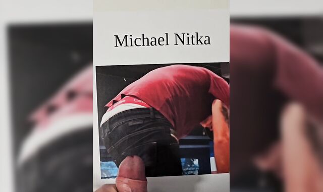 Cumtribute to Michael Nitka's sexy ass