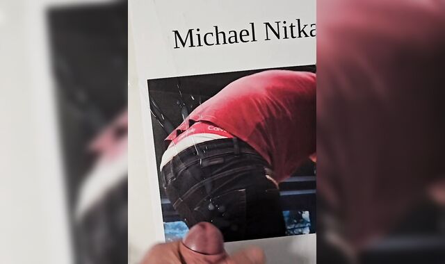 Cumtribute to Michael Nitka's sexy ass