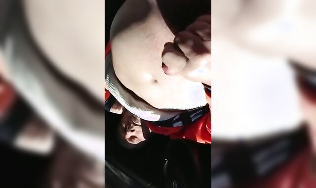 Filming my Step-father Wanking off in his Car