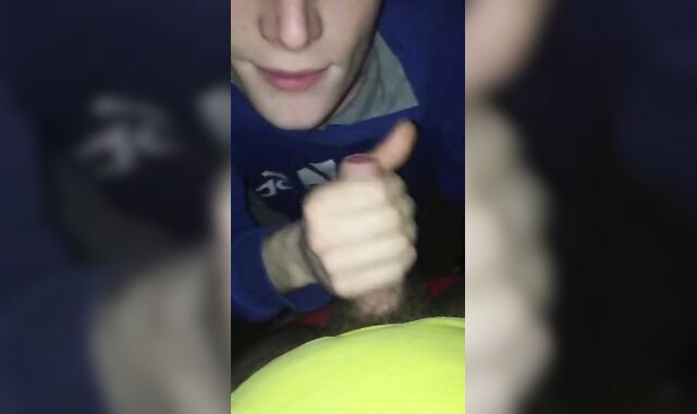 Matt Deep throats Chav Sausage outside