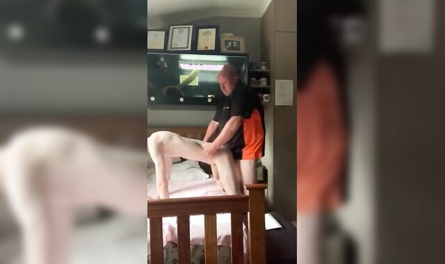 REAL - I WAIT EVERYDAY LIKE THIS FOR FATHER TO COME HOME AND USE ME