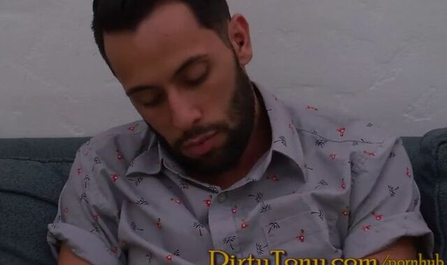 Spectacular and Bearded Opportunity Strokes his Ballsack