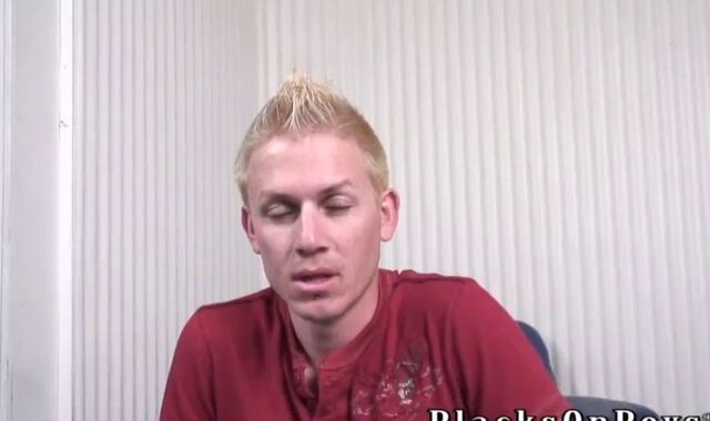 Platinum-blonde Mohawk Stud Gets Ganged by Ebony Thugs