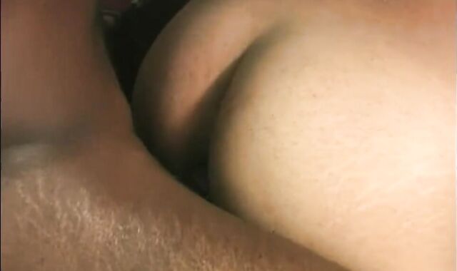 Suspended Ebony Sharing a Nasty Milky Boy