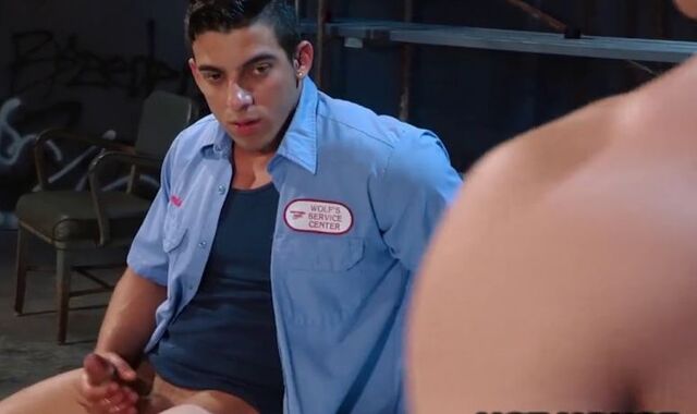 HotHouse Large Pecker Latino Caught Milking off